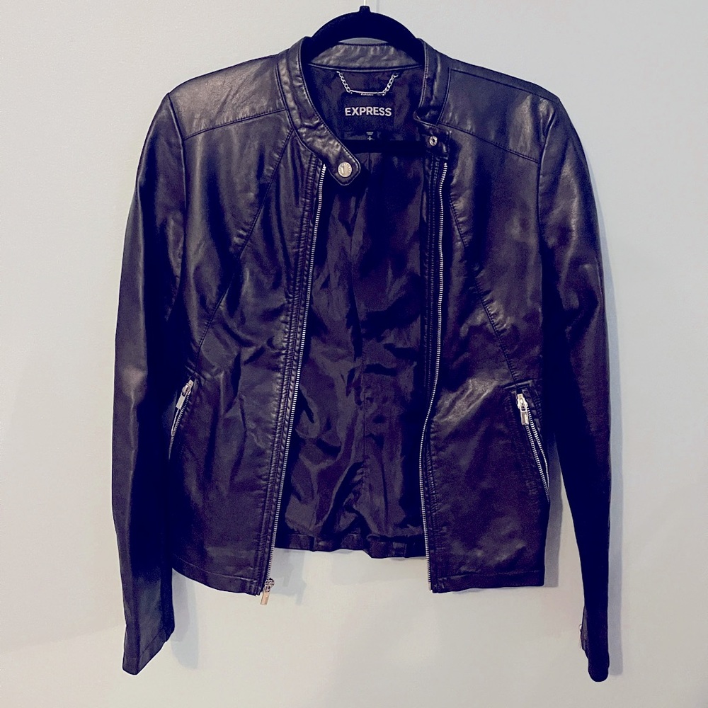 Express Faux Vegan Leather Jacket